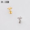 HUMMINGBIRD CHARM TOP THREADLESS PUSH IN ASTM F136 IMPLANT GRADE TITANIUM LABRET SET
